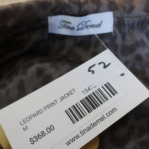 NWT Womens Tina Demel Leopard Hearts Belted Reversible Quilted Vest or Jacket 10 - Picture 16 of 16